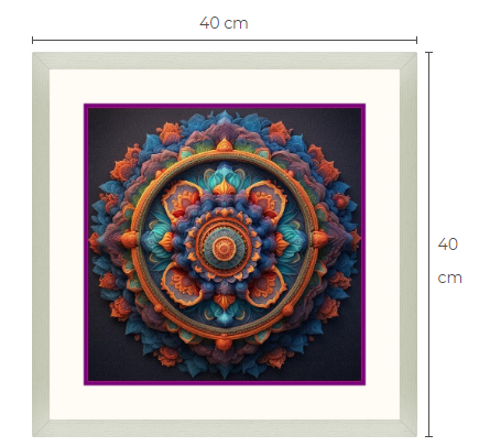 Mandala konsttavla 1 av 3 gjorda