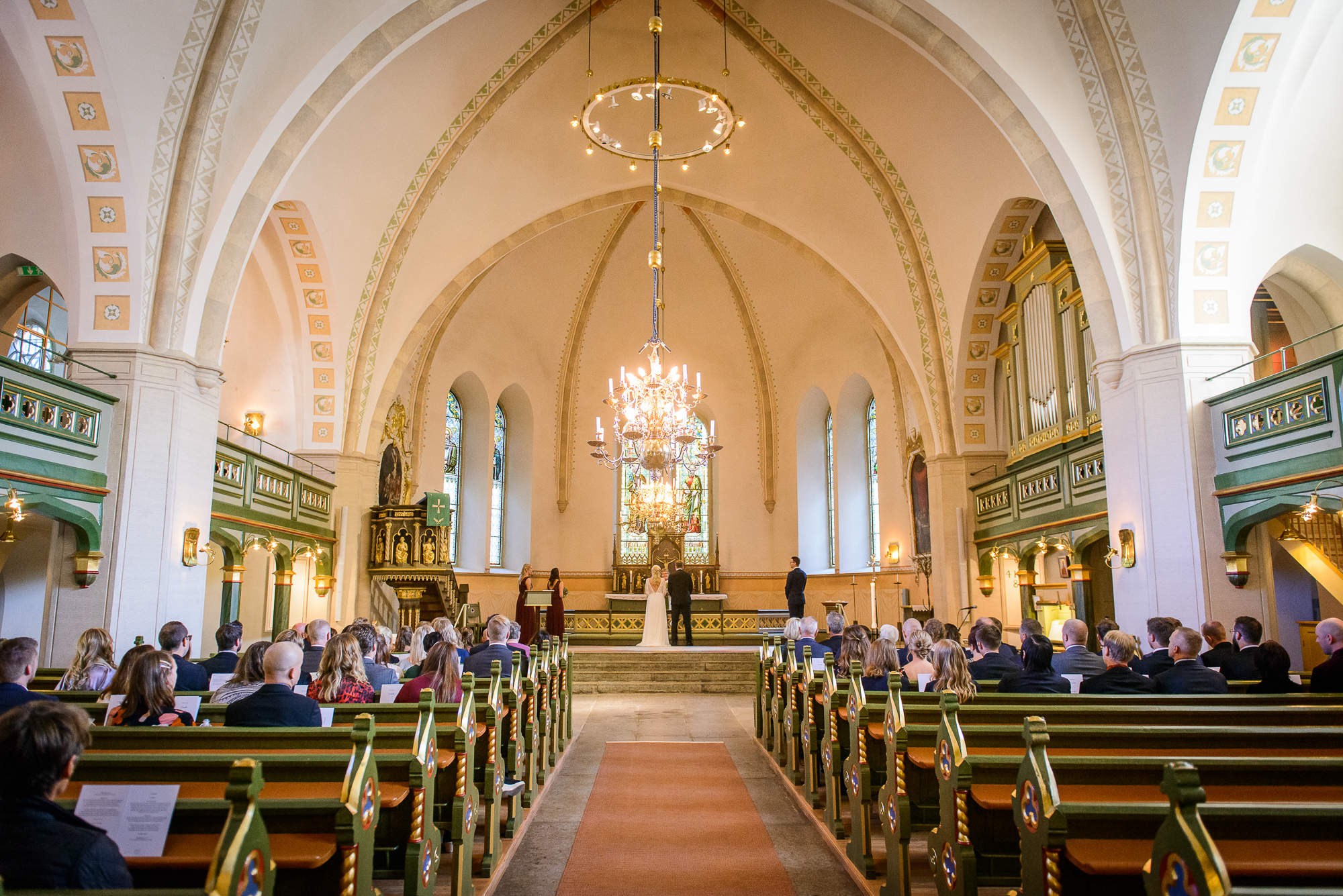 Bröllop i Lidköping. Nikolaskyrkan