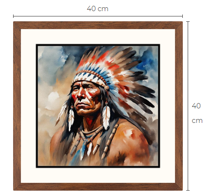 Native American Chief konsttavla 1 av 10 gjorda