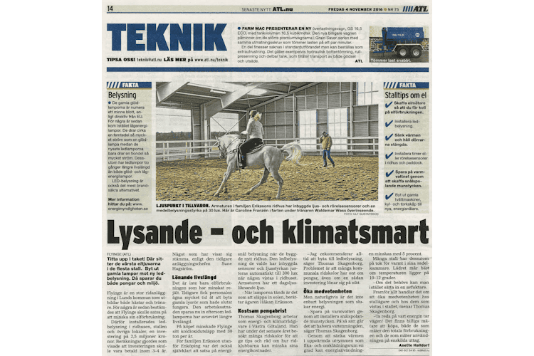 Artikel: Lysande och klimartsmart