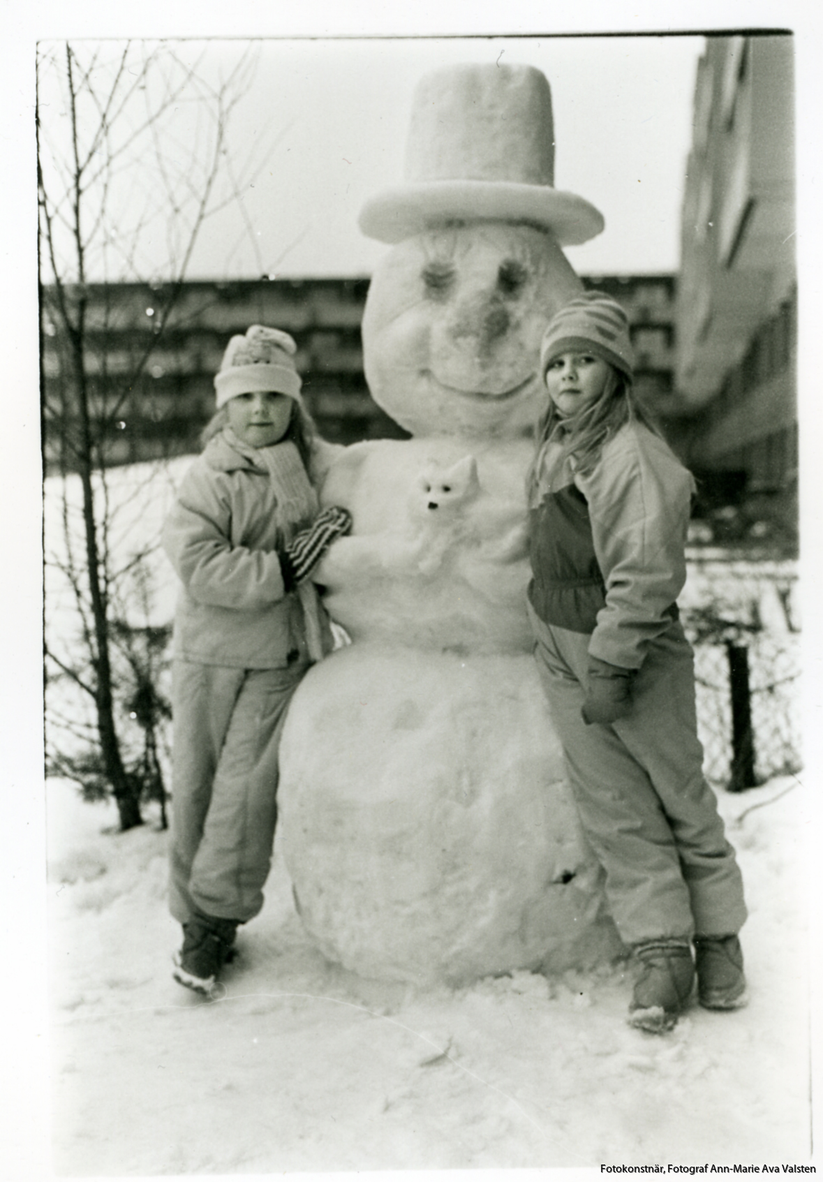 Fotokonstnär, Fotograf: Ava Valsten, Snögubben och räven