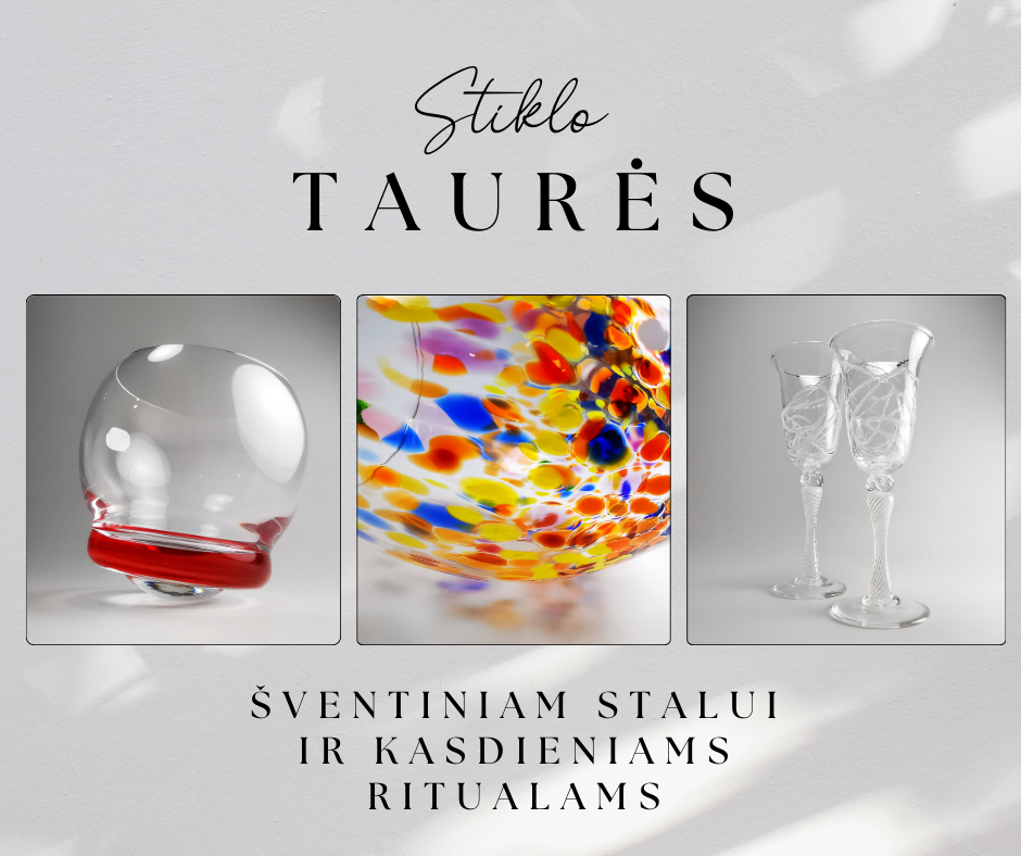 alt=" Taurės iš stiklo"