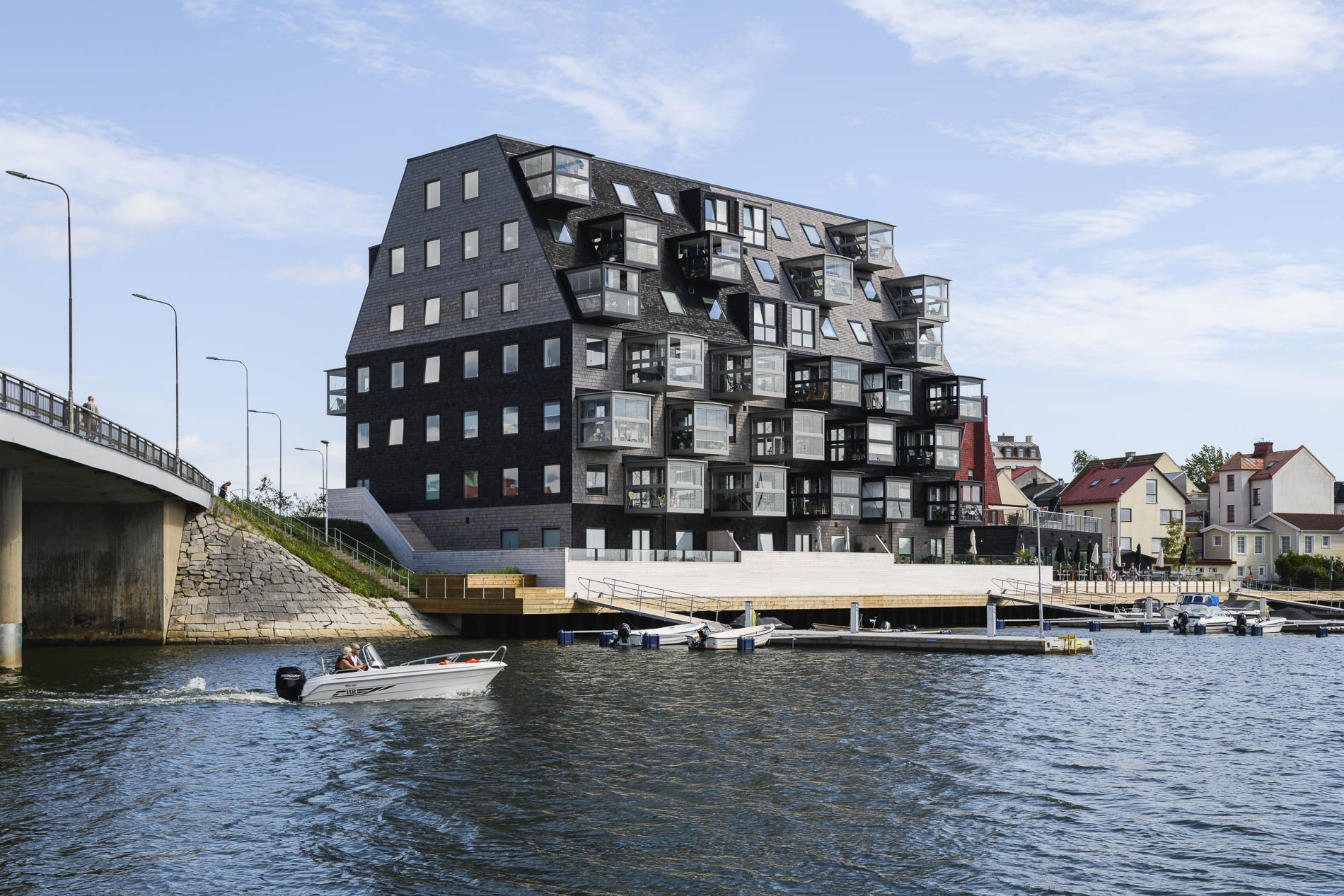 Apartment building in Karlskrona, Sweden