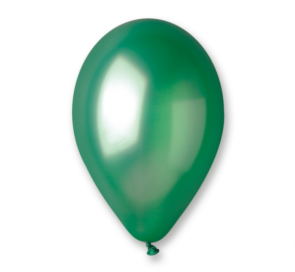 Žalias metalizuotas balionas 25cm