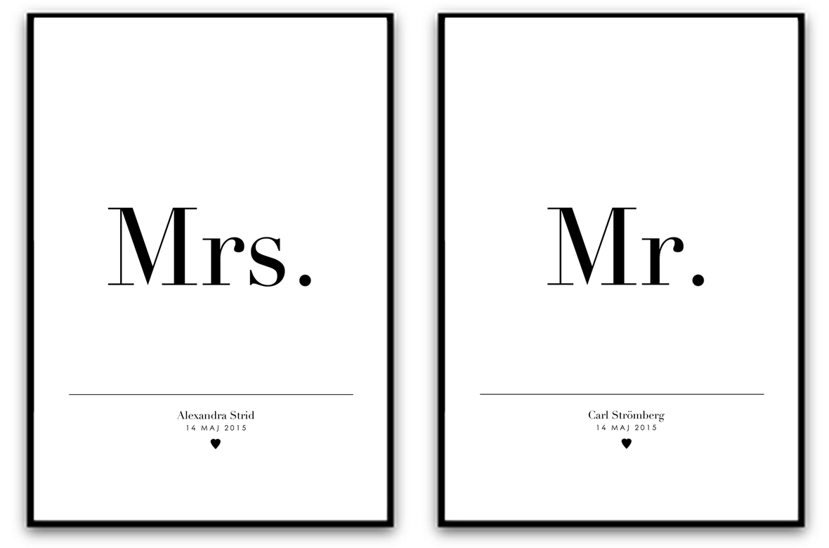Parposter - Mr & Mrs