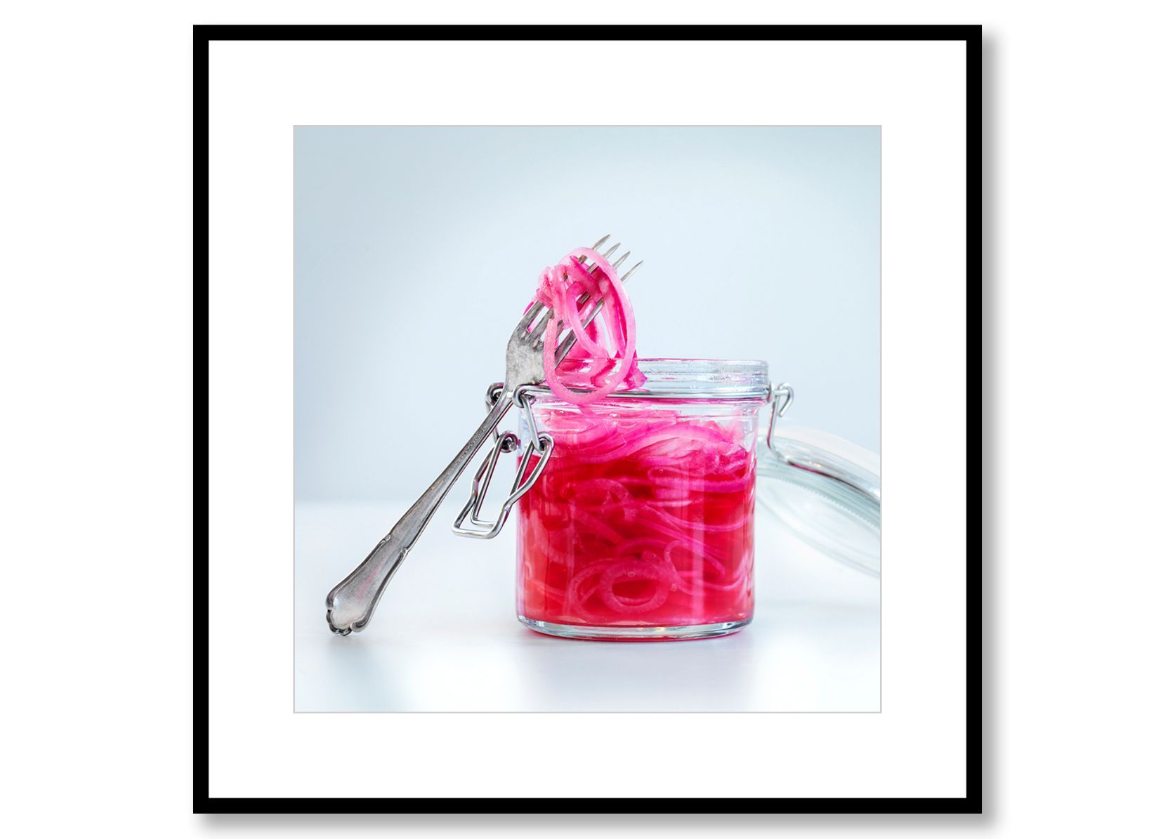 Pickled red onions. Food Art. Prints for sale. Photo by Fredrik Rege
