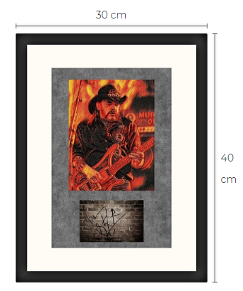 Lemmy konsttavla storlek 30 cm x 40 cm med ram