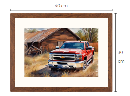 Chevrolet Silverado pick up truck konsttavla 1 av 10 gjorda