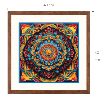 Mandala konsttavla 1 av 3 gjorda