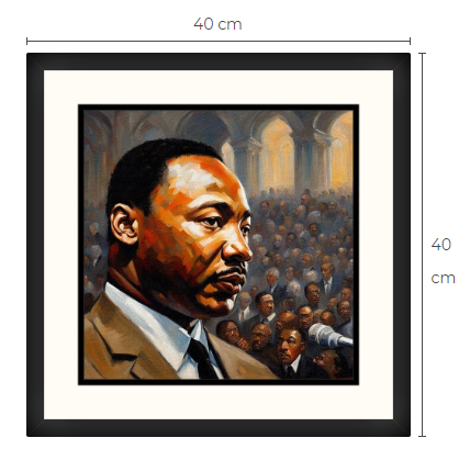 Martin Luther King Jr. konsttavla 1 av 10 gjorda