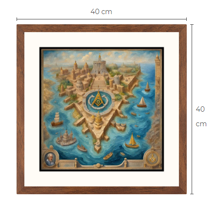 Atlantis frimurare karta konsttavla 1 av 5 gjorda