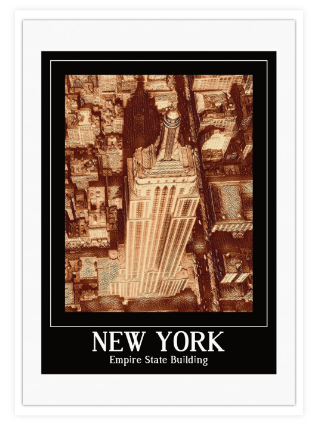 Empire State Building New York konst poster