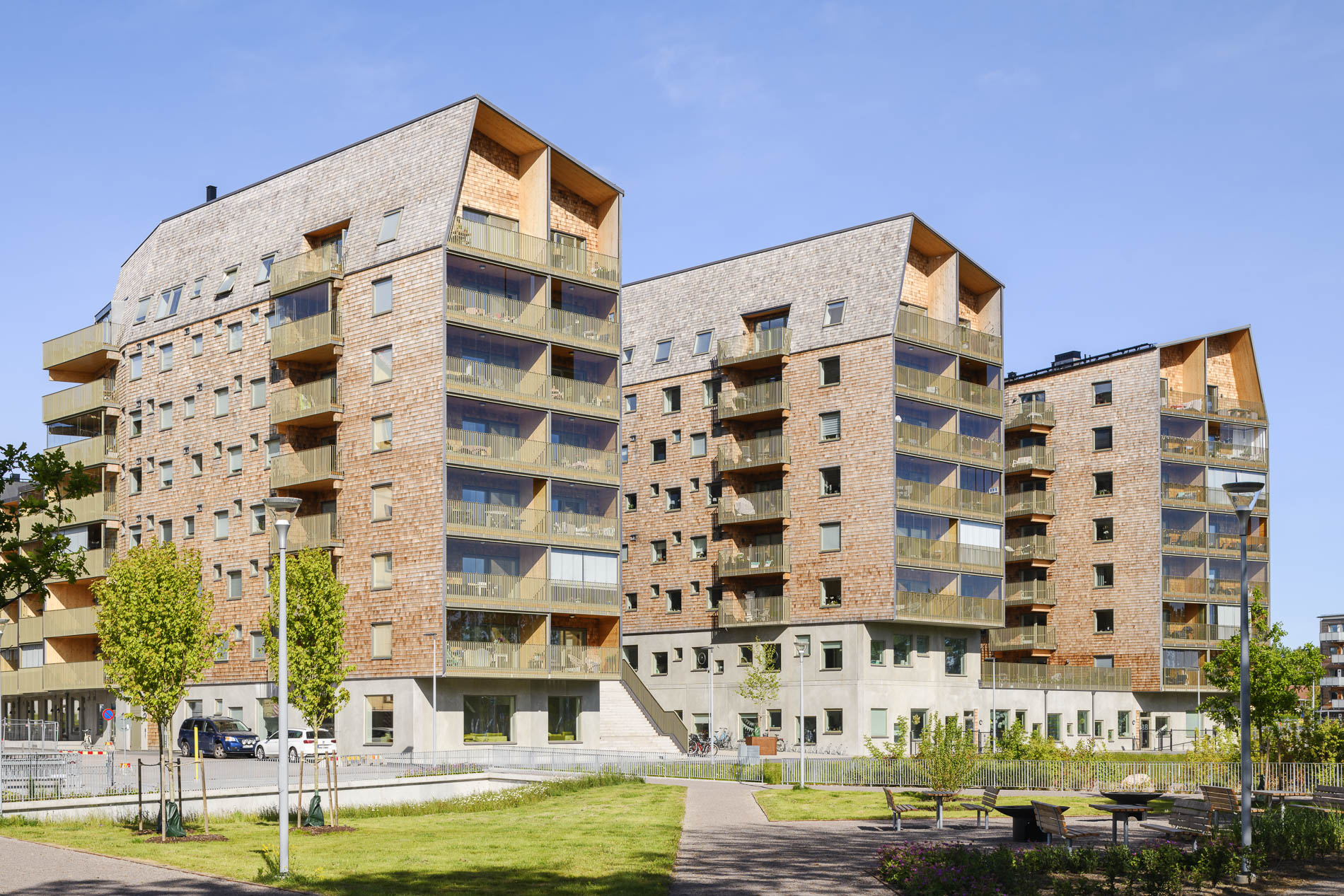 Apartment building in Växjö, Sweden