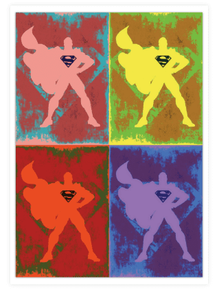 Superman konst poster