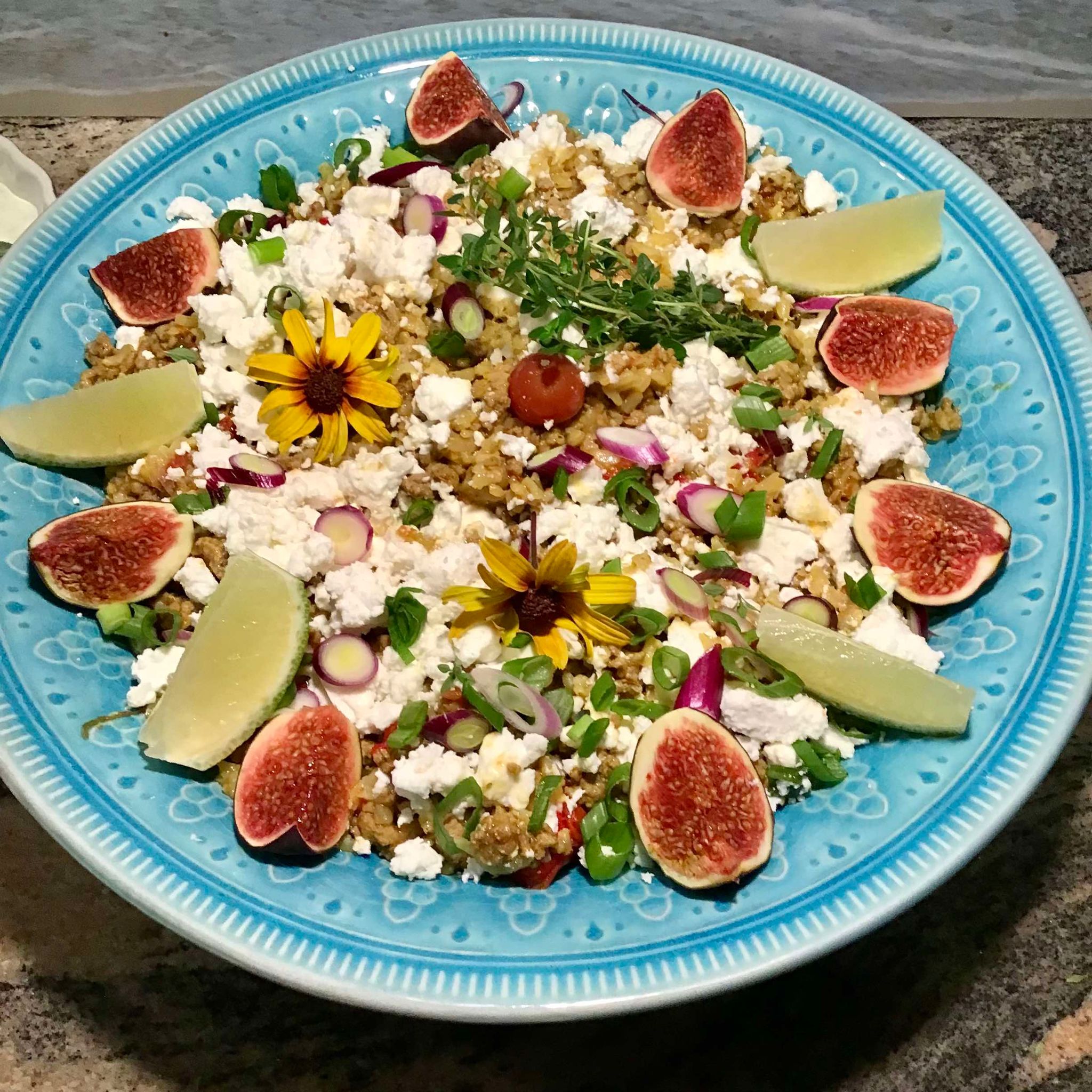 Grekisk Rispanna med köttfärs och feta