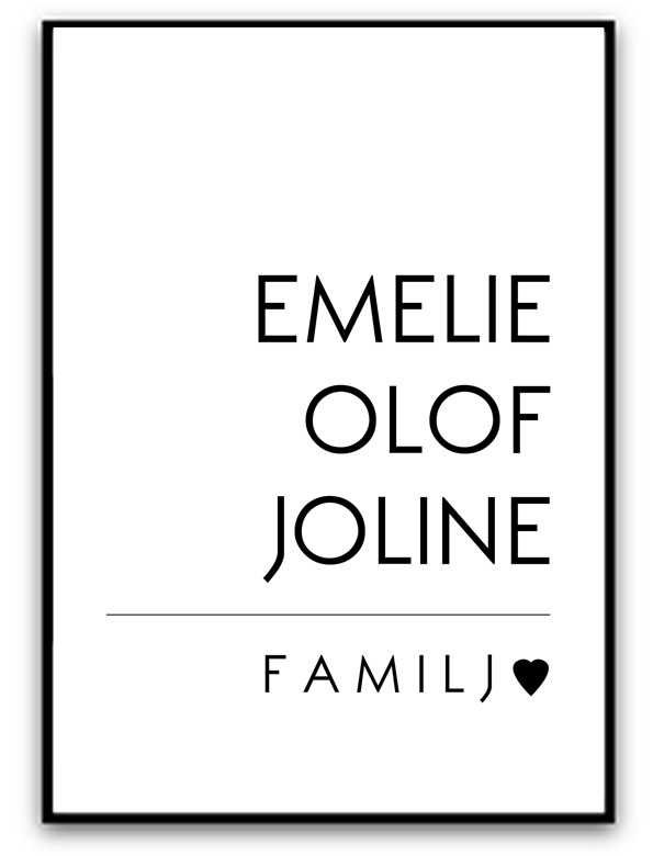Poster - Familj