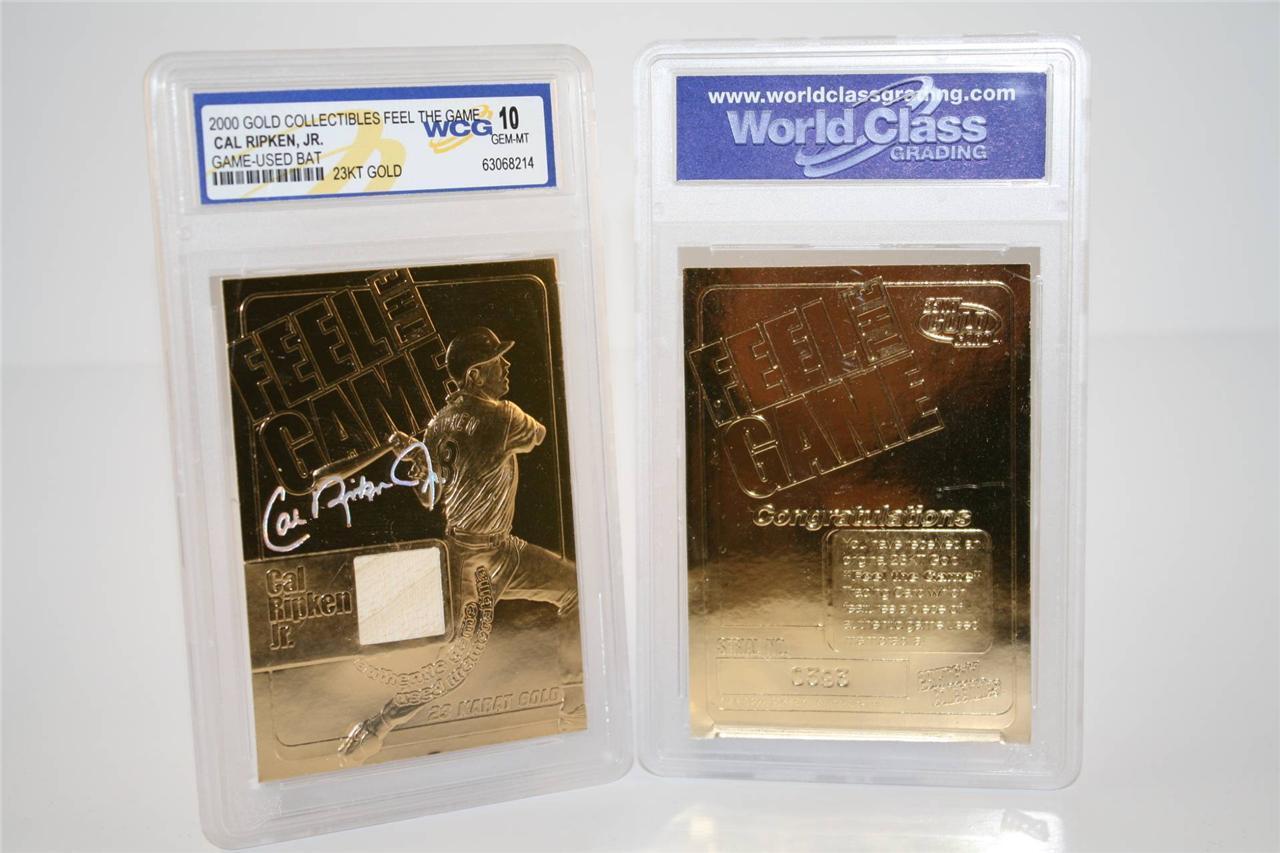 Carl Ripken Jr. 23k guldpläterad samlarbild GEM MT10 Limited Edition
