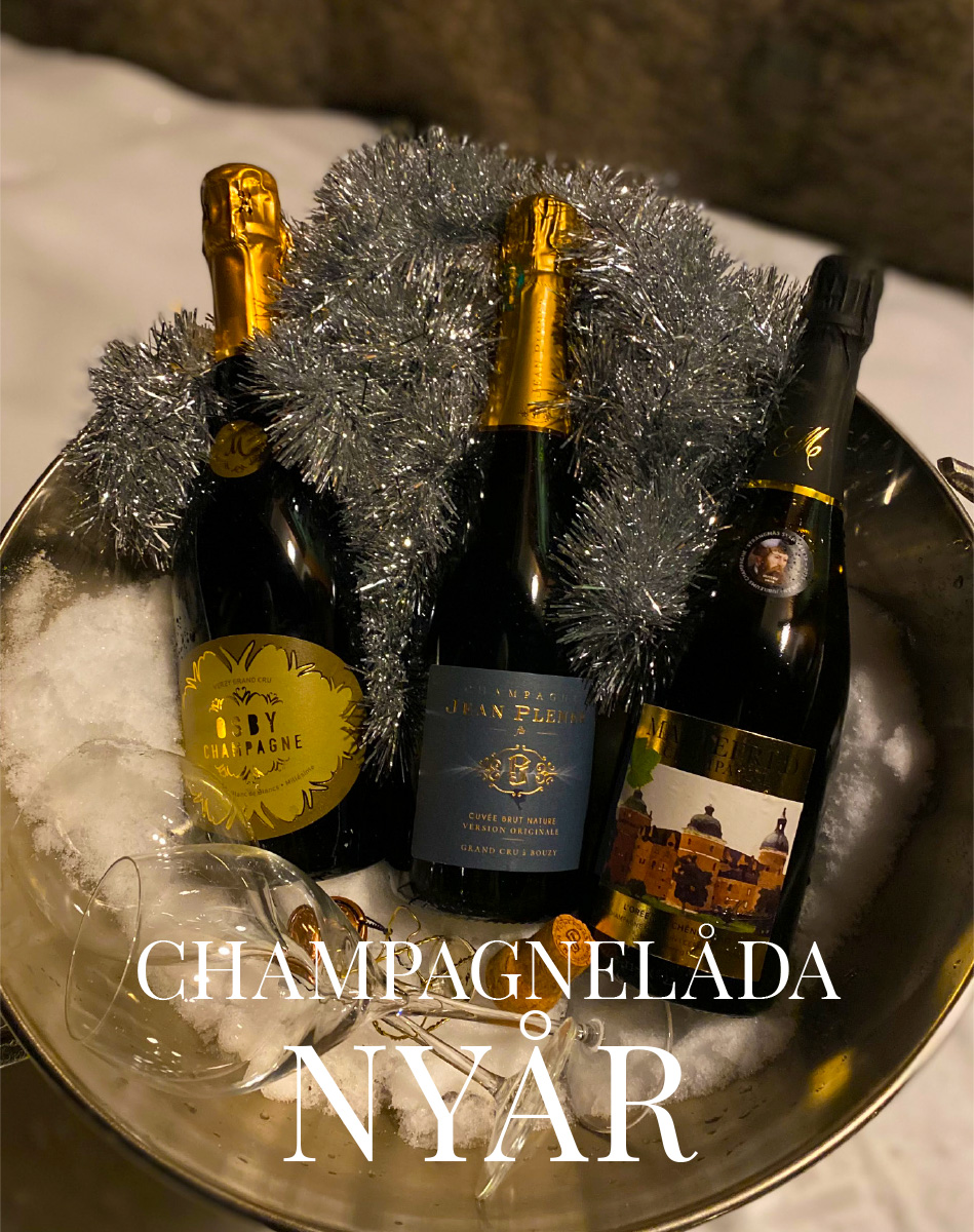 Beställ champagnelåda till jul och nyår!