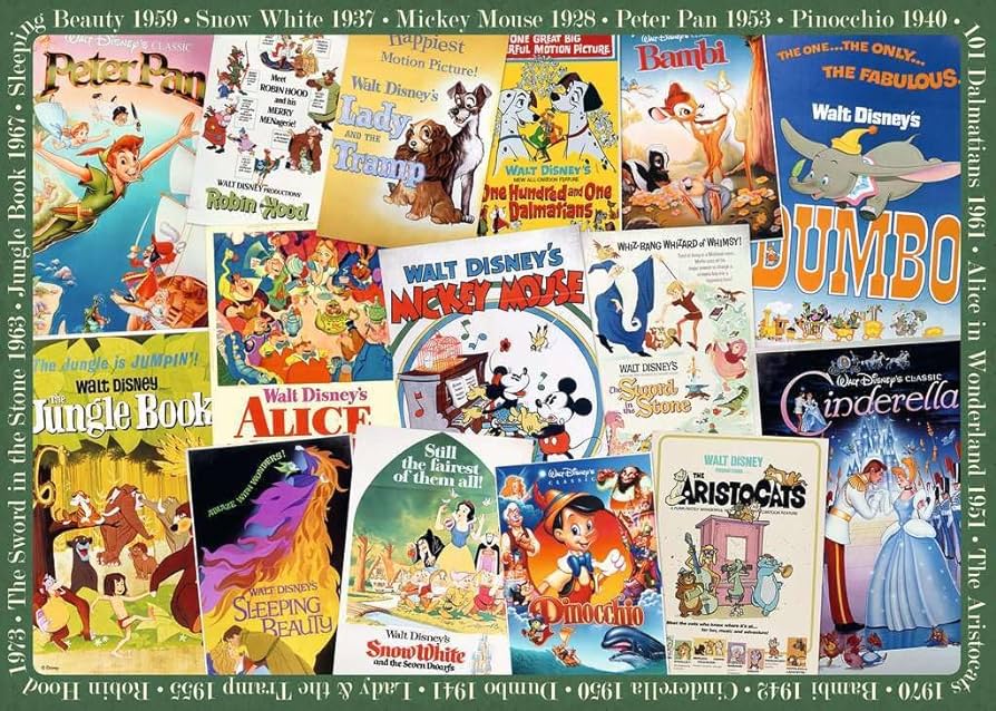 Ravensburger 1000 - Disney Vintage Movie