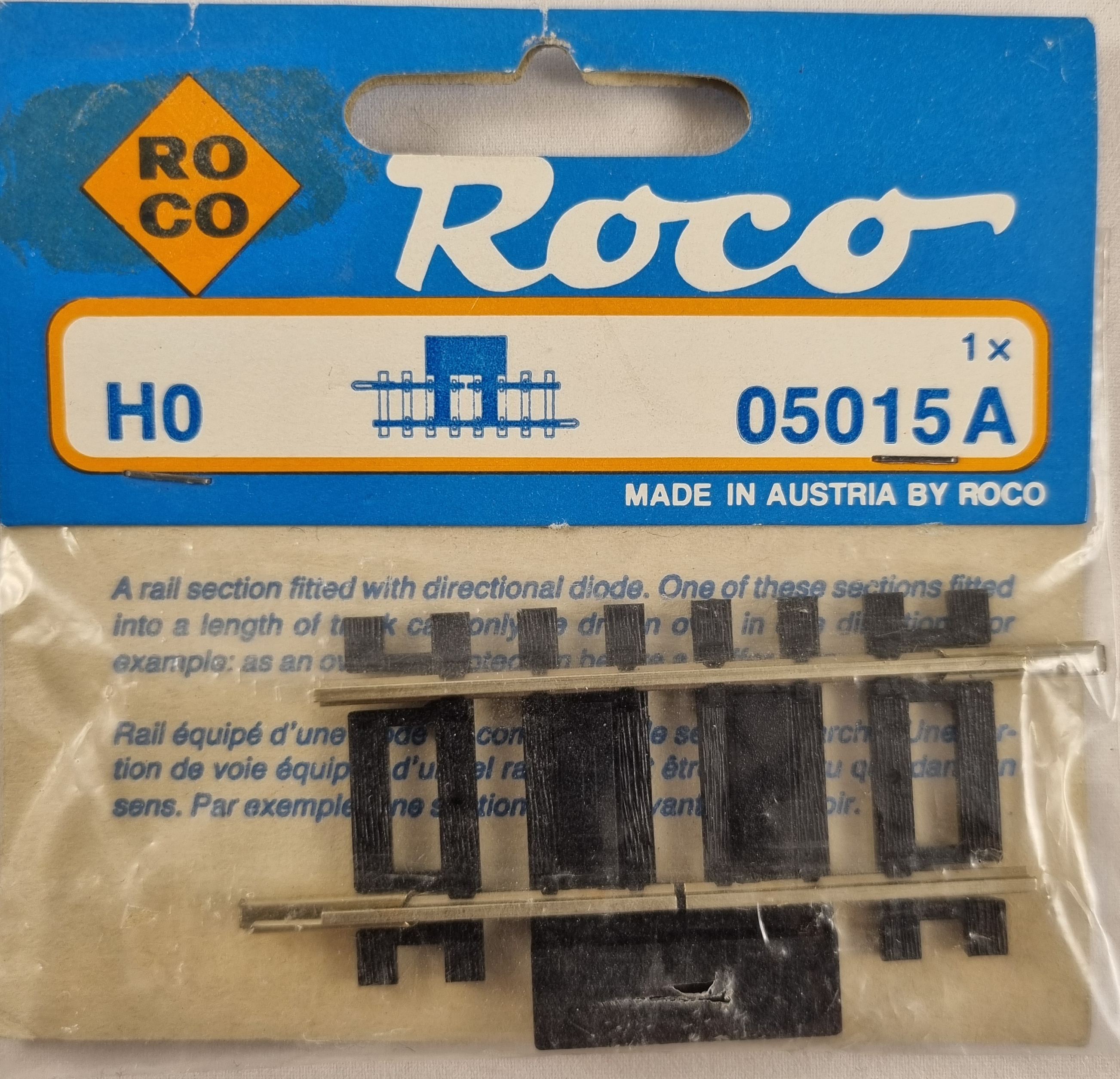 Roco 05015A, Spårdel med diod, Skala H0, H3A