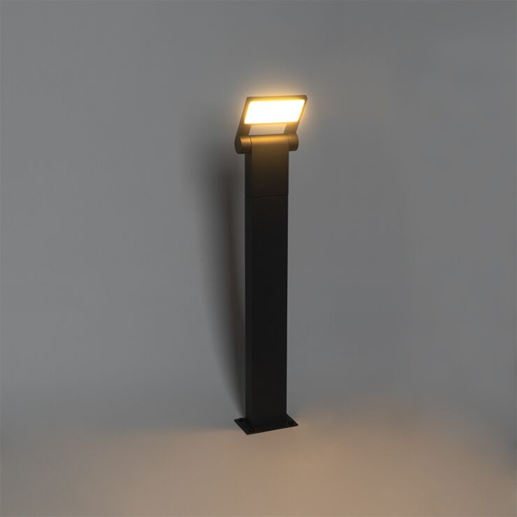 Šiuolaikiškas lauko šviestuvas pilkas su LED IP54 60cm