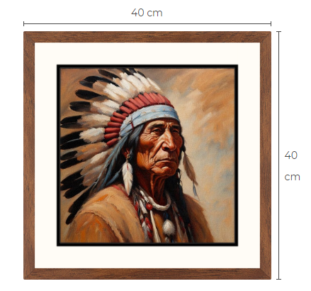 Native American Chief konsttavla 1 av 10 gjorda