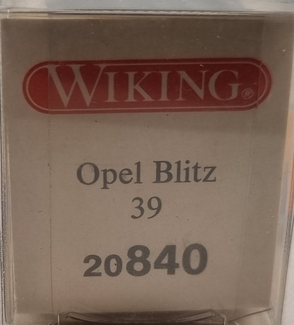 Wiking 20840, Opel Blitz -39, Skala H0, K46