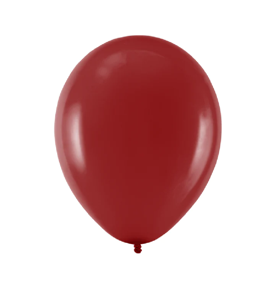 Bordo spalvos balionas 15cm