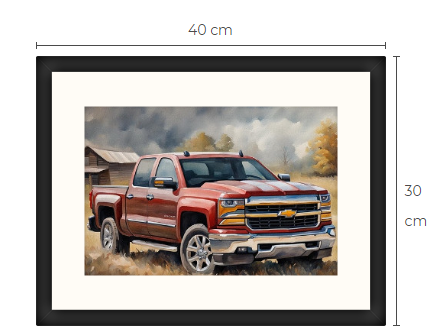 Chevrolet Silverado pick up truck konsttavla 1 av 10 gjorda