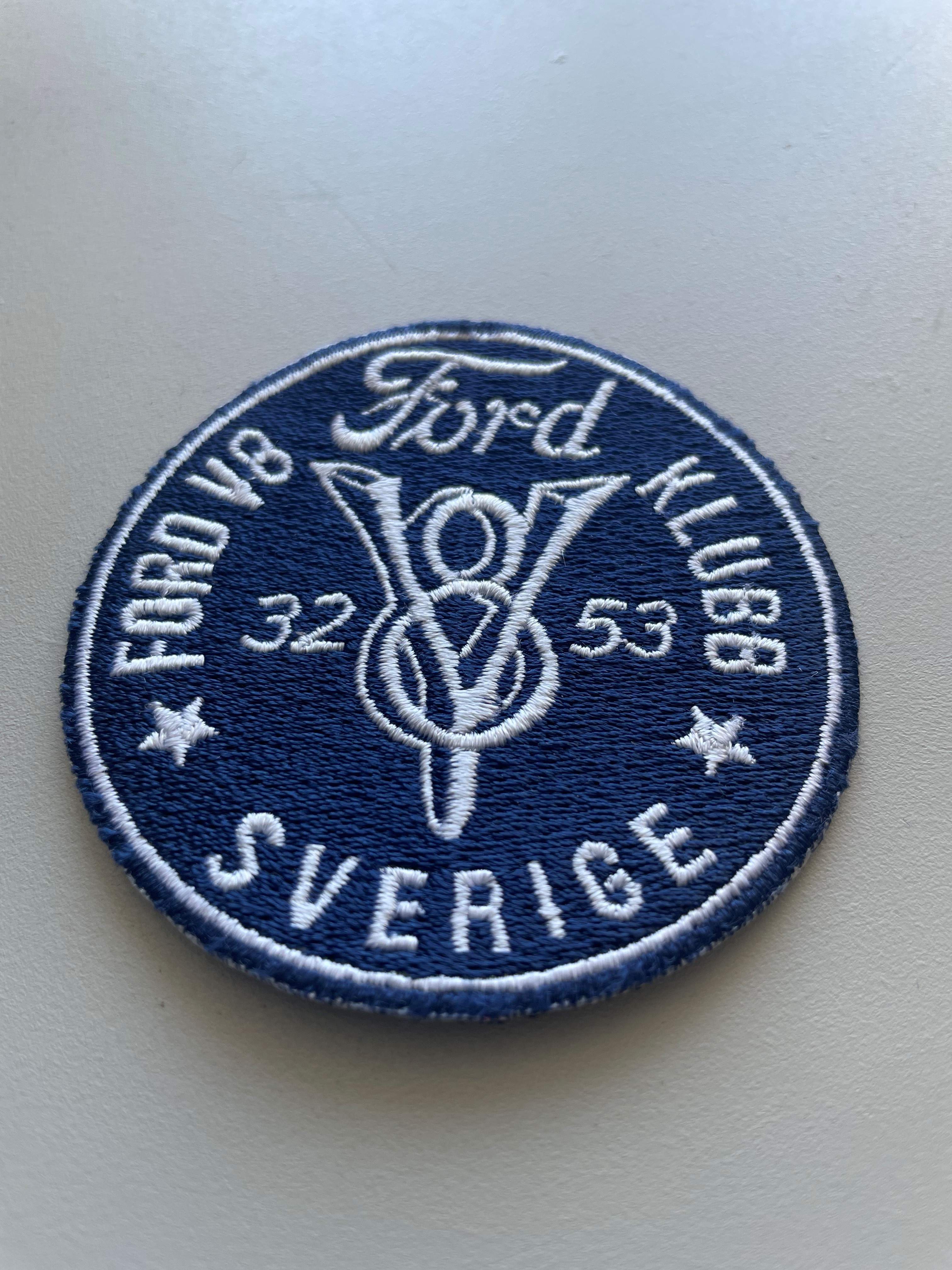 Tygmärke Ford V8 Klubben