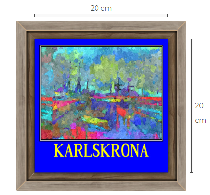 Karlskrona canvastavla