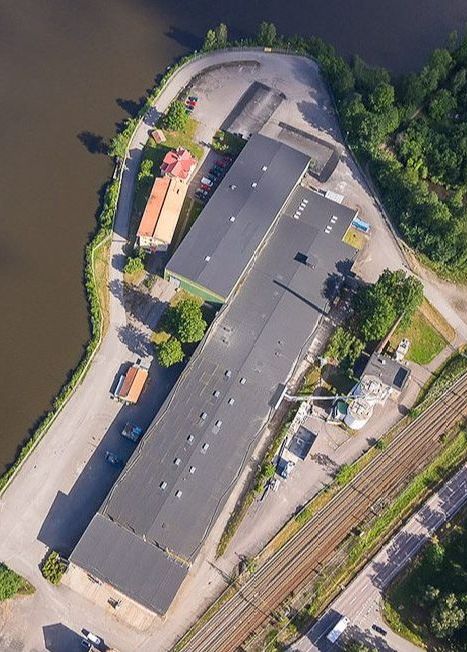 Flygbild över Fabriken i Sparreholm