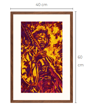Jimi Hendrix Pop Art konsttavla