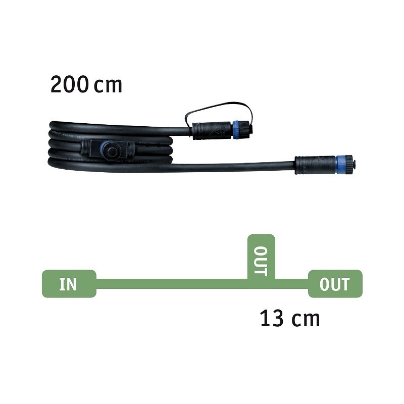 Plug & Shine sistemos kabelis ir jungtys 24V
