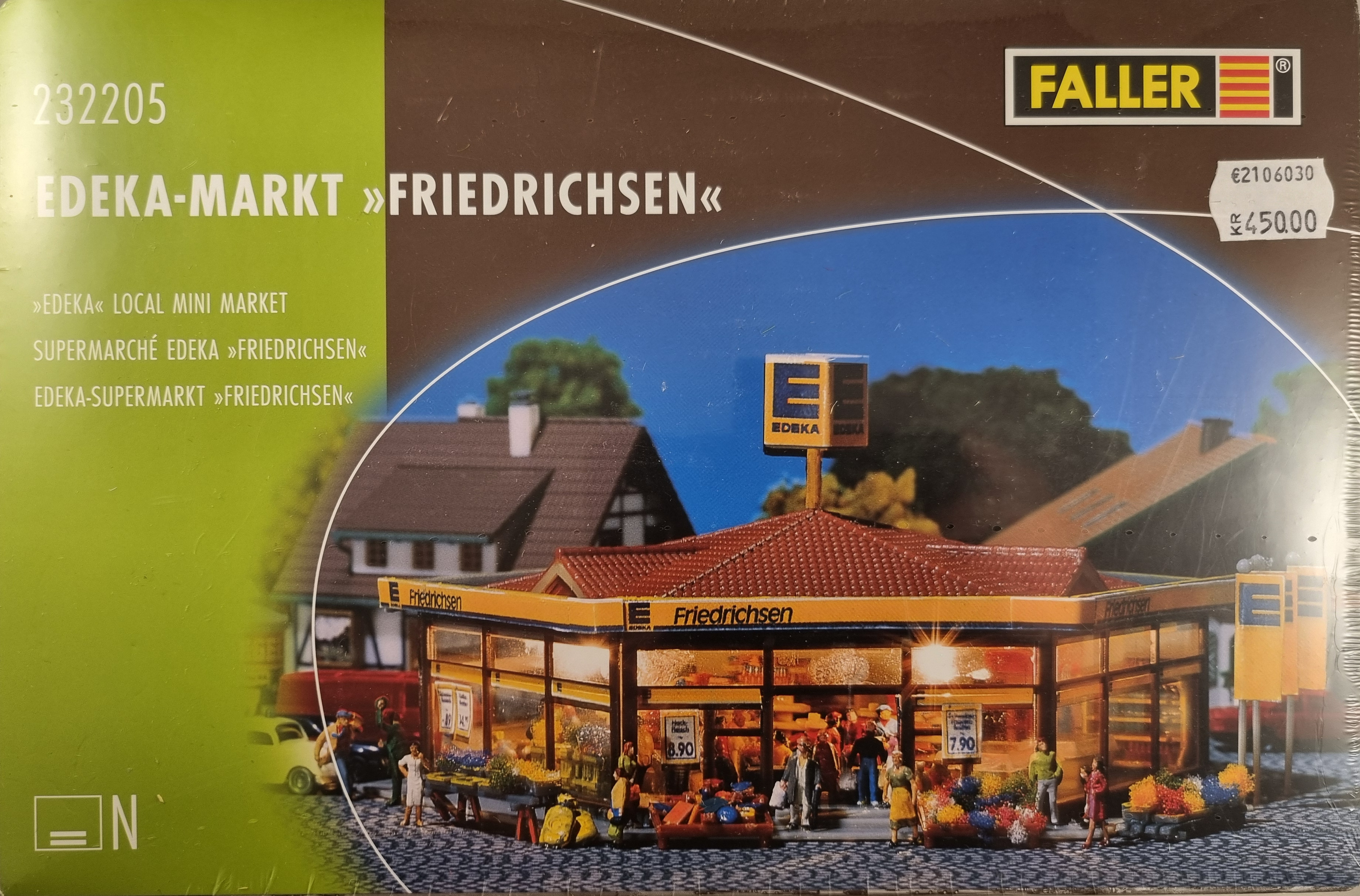 Faller 232205, EDEKA-Markt Friedrichsen, Skala N, H8