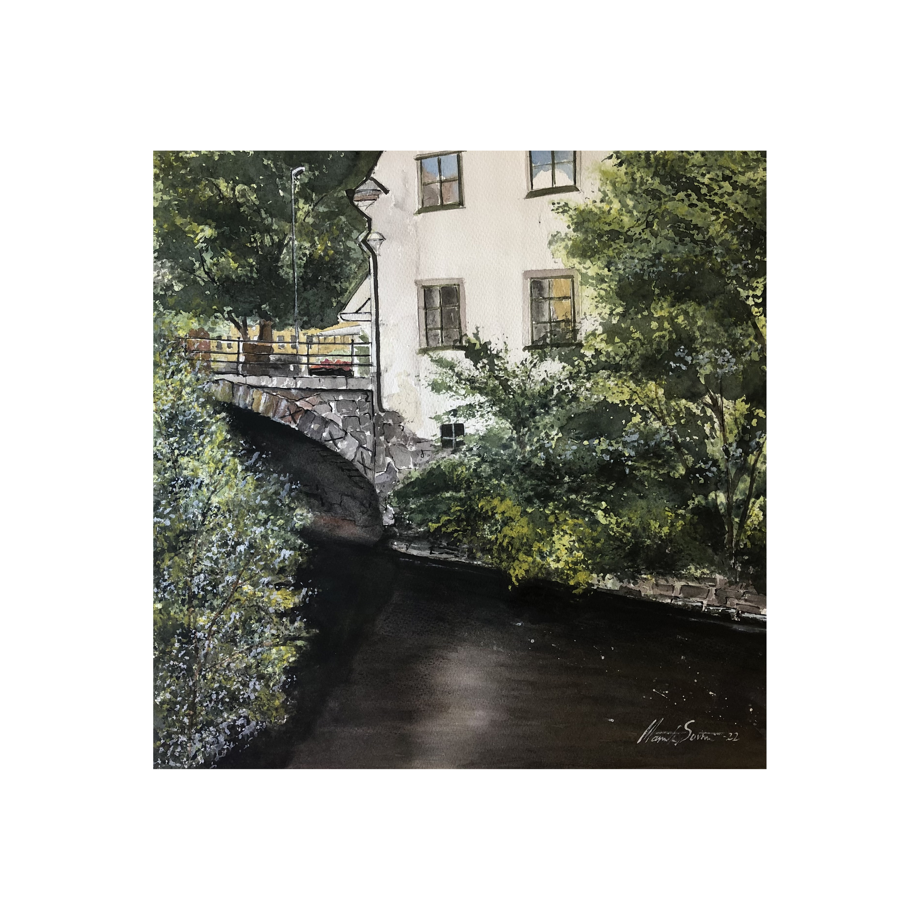 Dombron, Uppsala, 30x30 cm