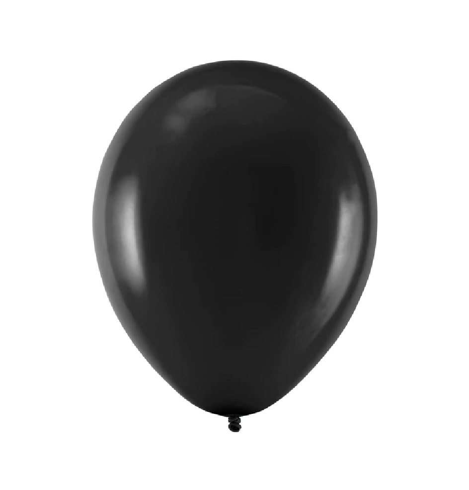 Juodos spalvos balionas 27cm
