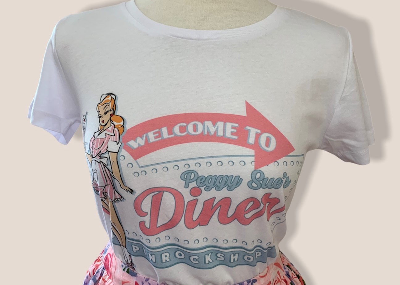 Pinrock tjej t-shirt/Tee Peggy Sue`s Dinner