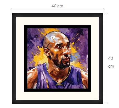 Kobe Bryant konsttavla Limited Edition 1 av 10 gjorda