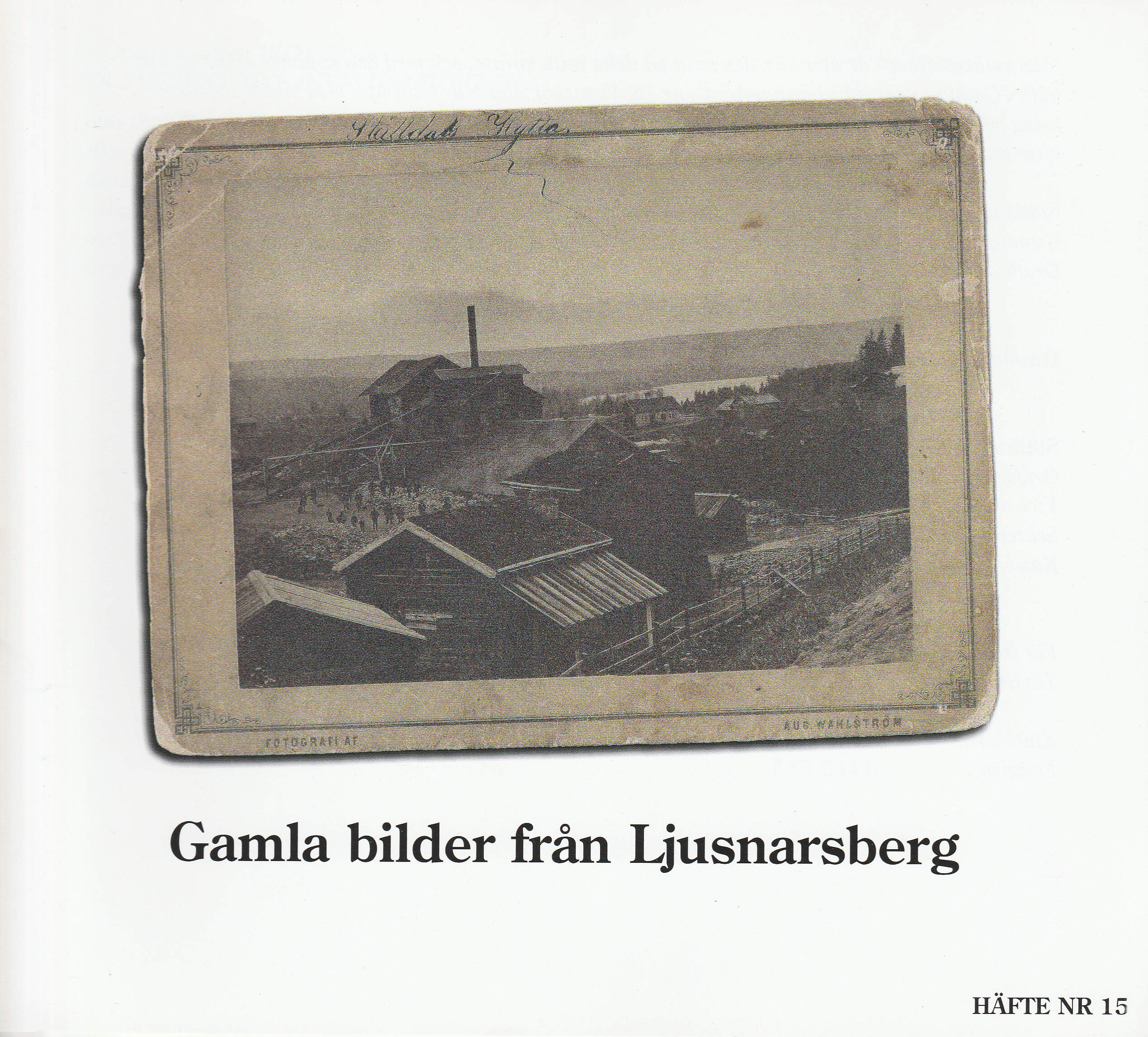 Gamla bilder från Ljusnarsberg Nr. 15