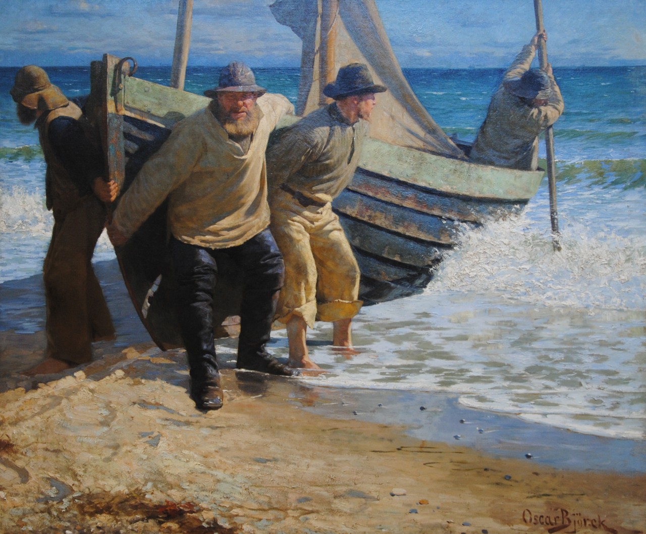 Målning från Skagen av vännen Oscar Björck, Skagens museum