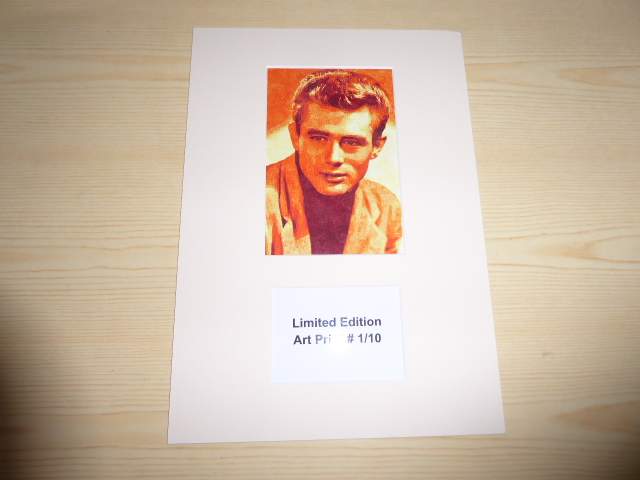 James Dean Limited Edition Print med passepartout
