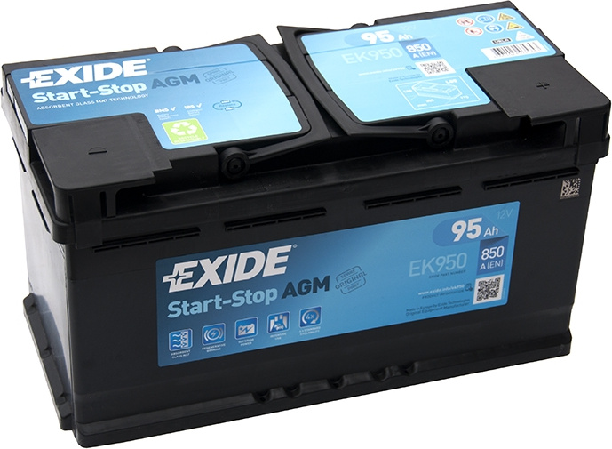 96Ah 850A AGM EXIDE EK960