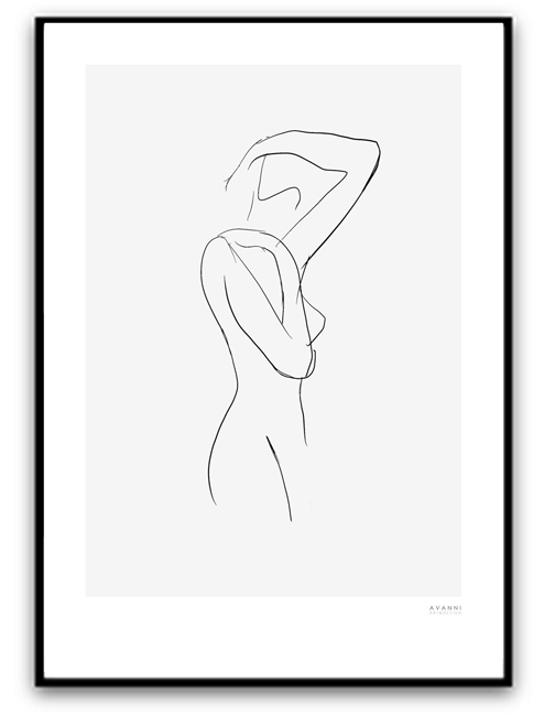 Poster - Kvinna skiss