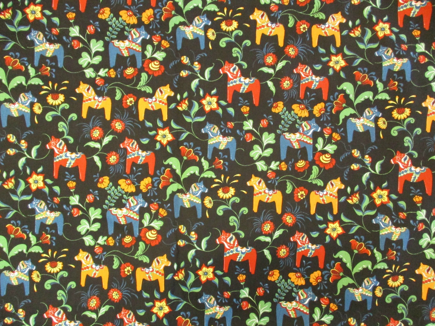 Arvidssons textil Leksand mini  dalahäst tyg 9 olika färger