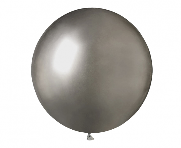 Grafitinis chrominis balionas 45cm
