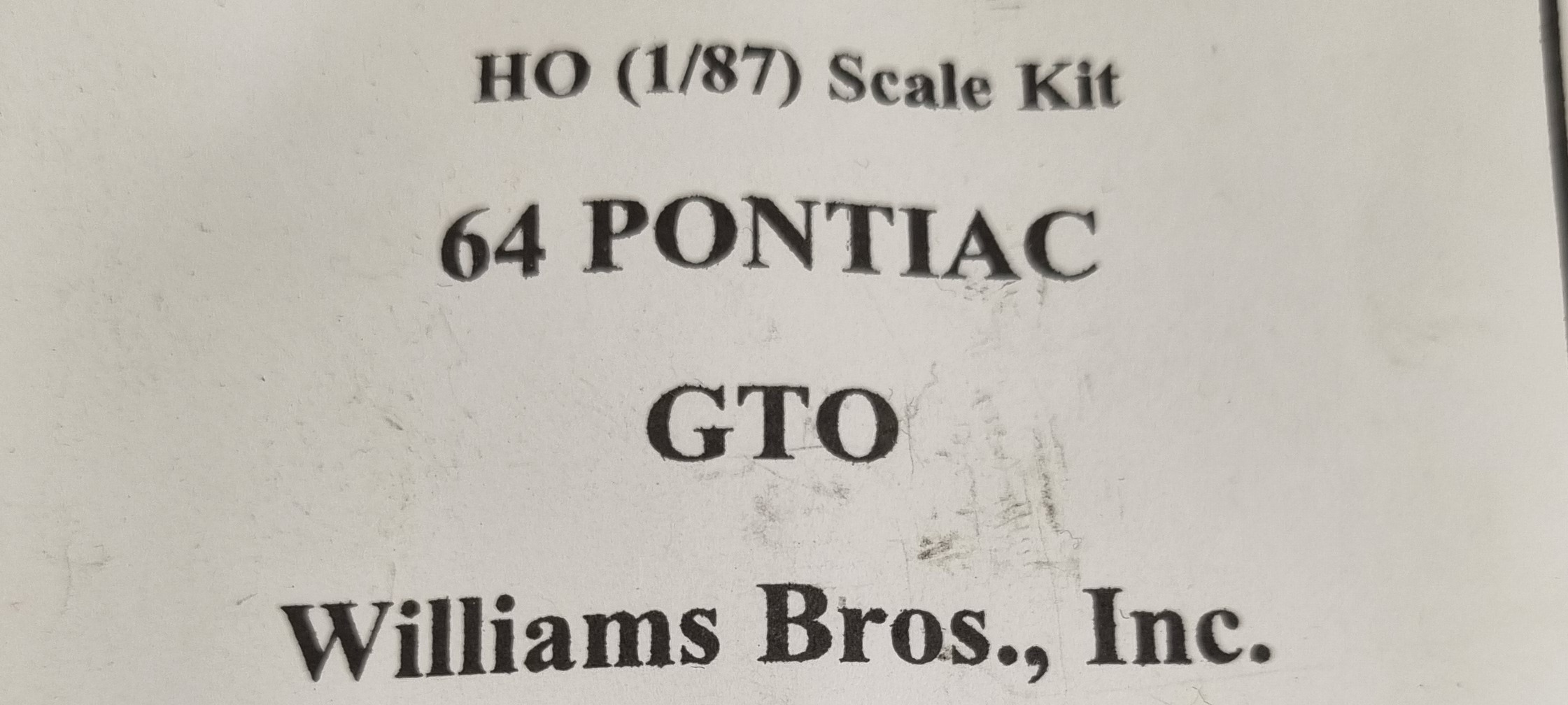 Williams 56200, 64 Pontiac GTO, Skala H0, K43