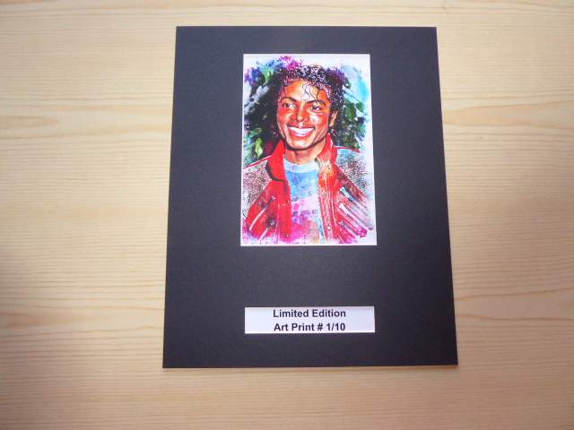 Michael Jackson Limited Edition Print med passepartout