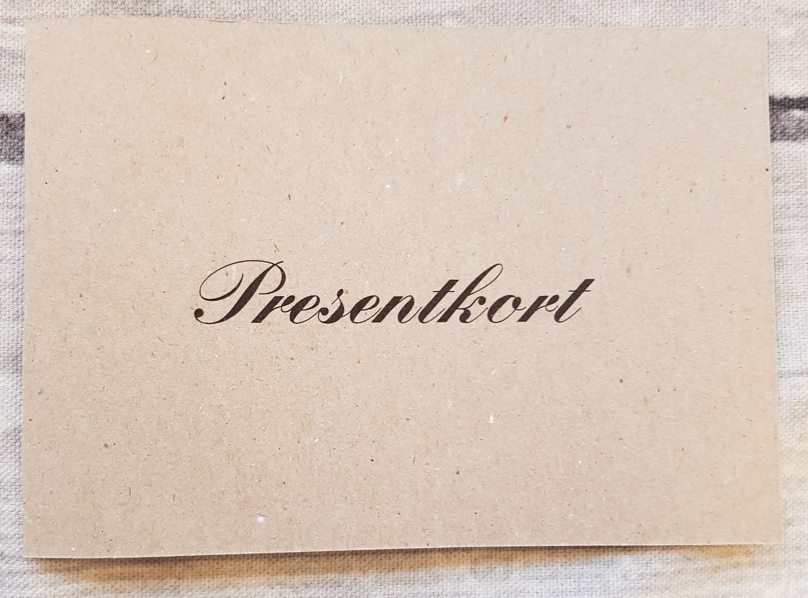 Presentkort / Gift card