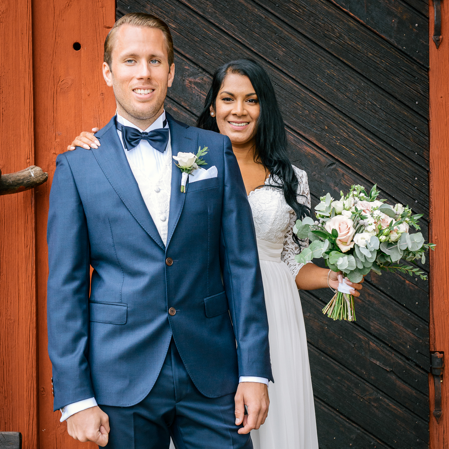 Bröllopsfoto vid Mullsjö